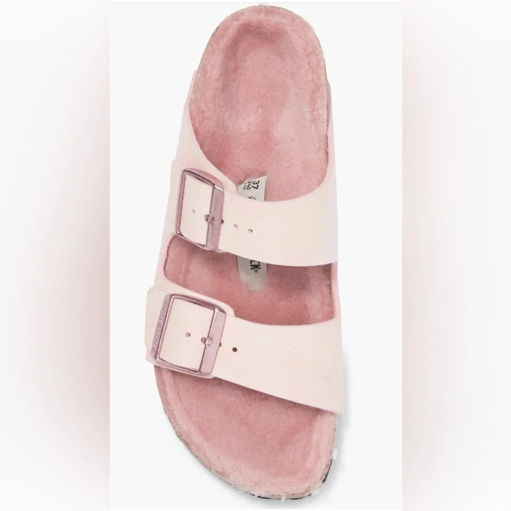 Birkenstock Shearling Arizona Sandals 💗 - Picture 6 of 14